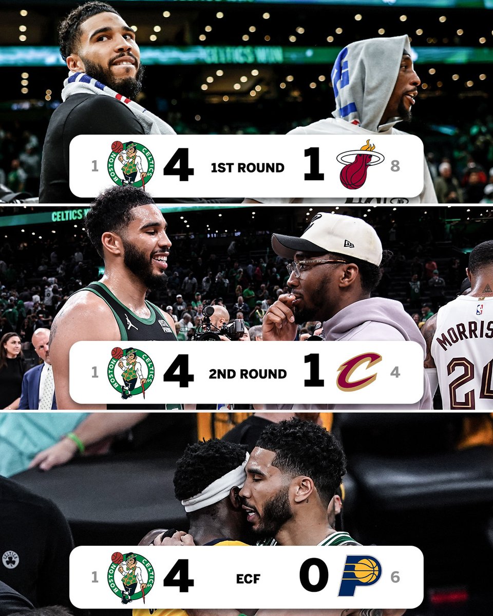 The Celtics' route to the NBA Finals 👀