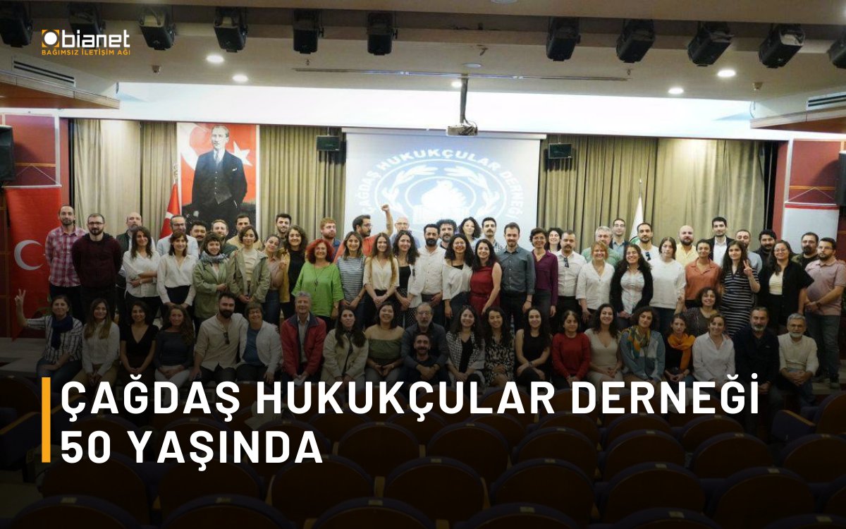 ⚖️Çağdaş Hukukçular Derneği 50 yaşında: “ÇHD, bugün hala aynı sorumluluğu kuşaktan kuşağa taşıyor” bianet.org/haber/cagdas-h…