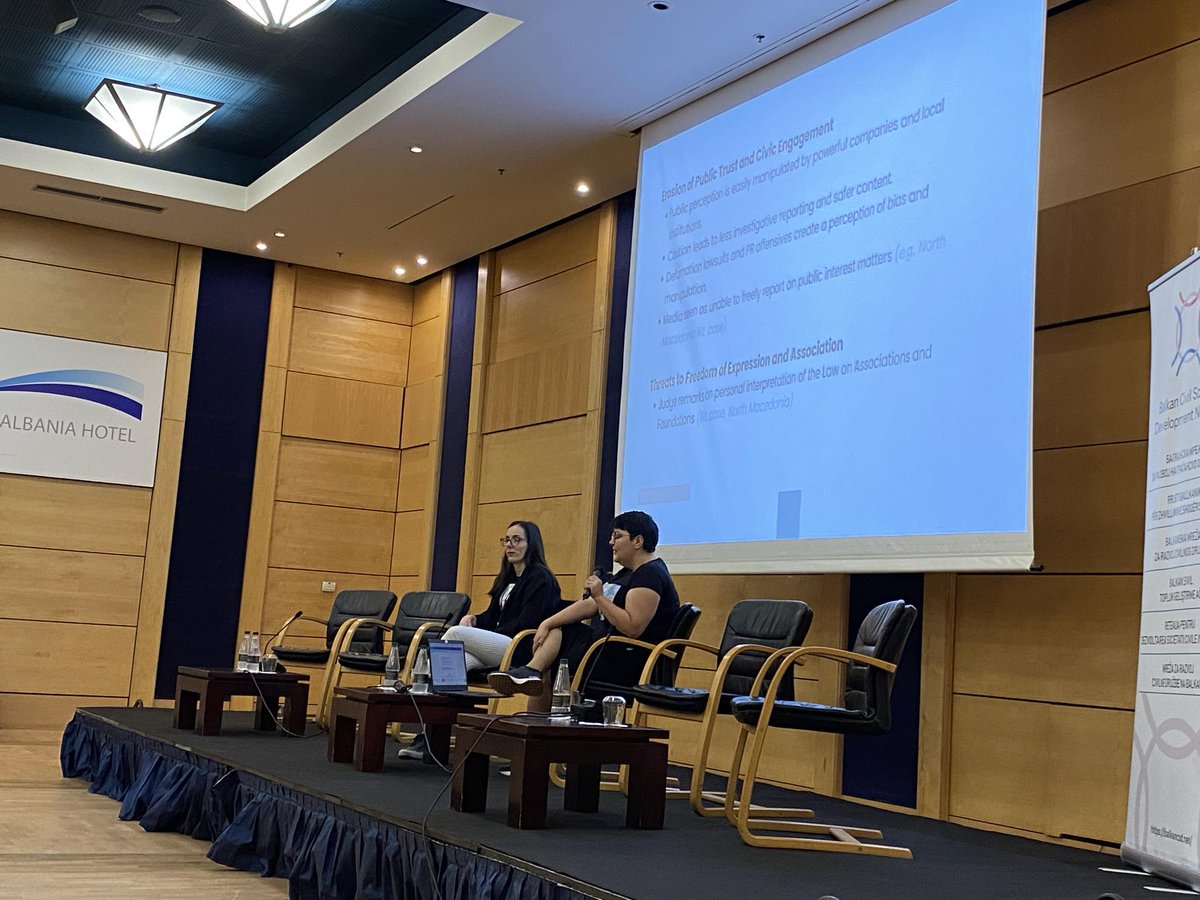 We are continuing our gathering with findings from the first regional research on SLAPPs. Anja and Simona from #BCSDN, along with member organizations’ representatives discussed the legal framework, challenges, and trends. Effective strategies to combat SLAPPs were shared!