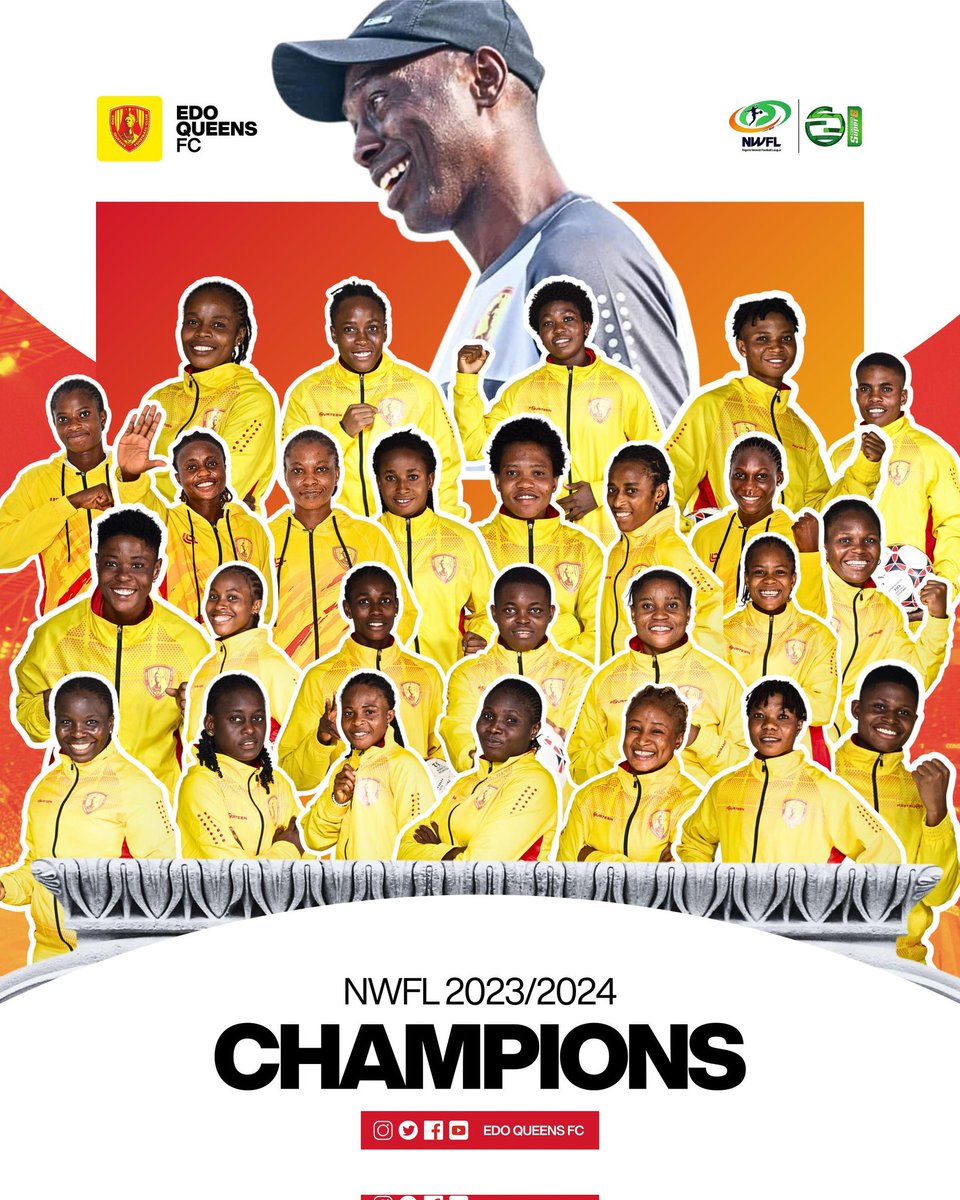 Let's save this one here!
Remember these faces Because they're our HEROES of the @thenwfl 2023/2024 Season

ADAAAAA EDO QUEENS 👑 💛 ♥️