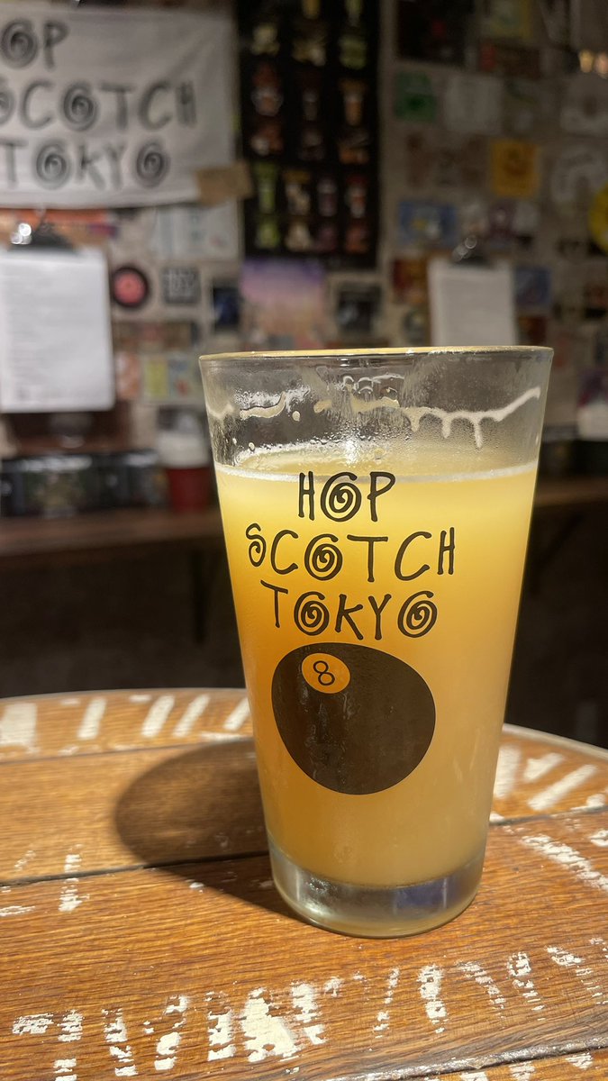 Hazy呑むと
「ビール呑んでる〜！」
ってしあわせになる♡
飯田橋 HOP SCOTCH  TOKYO
Singularity: Peacharine/WCB
#クラフトビール