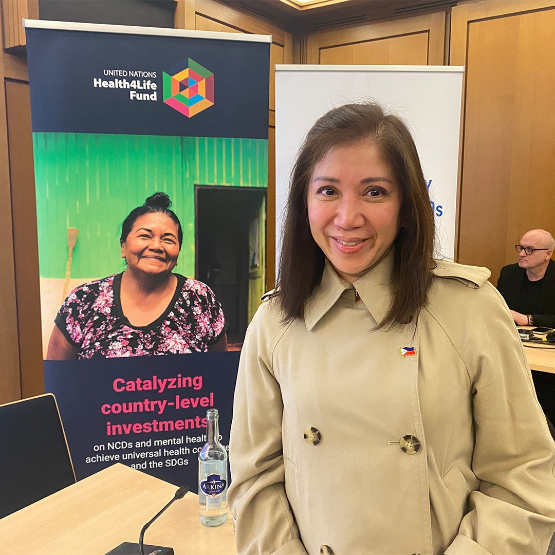 👏Leading by example 🗨️'Fund only any use if they have funds – the Philippines will be contributing financially and encourage others to do the same' - undersecretary of Health Emmie Liza Perez-Chiong of the Philippines at @Health4LifeFund #WHA77 side event announcing that the