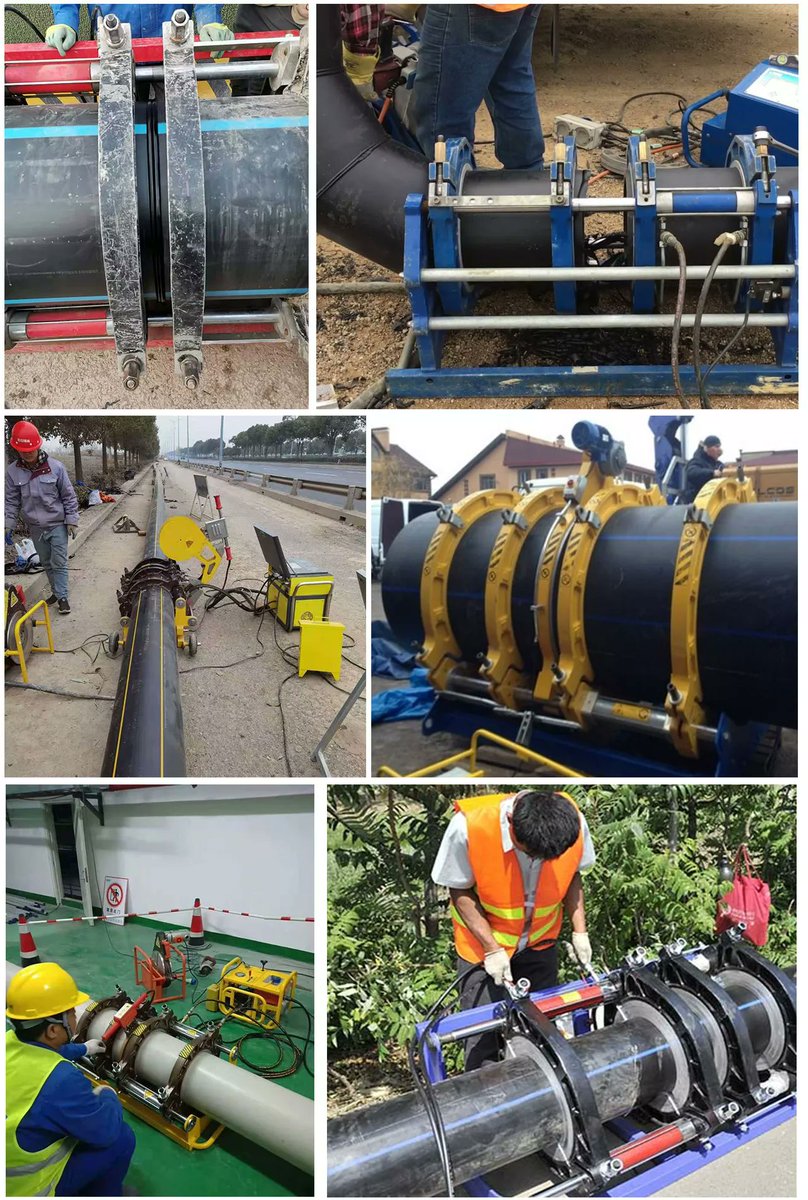HDPE pipes, such as water pressure pipes, can be connected by a process called butt fusion, where the ends of the pipes are heated and joined together. This type of polyethylene pipe can be used in trenchless applications where digging is difficult or impossible. H