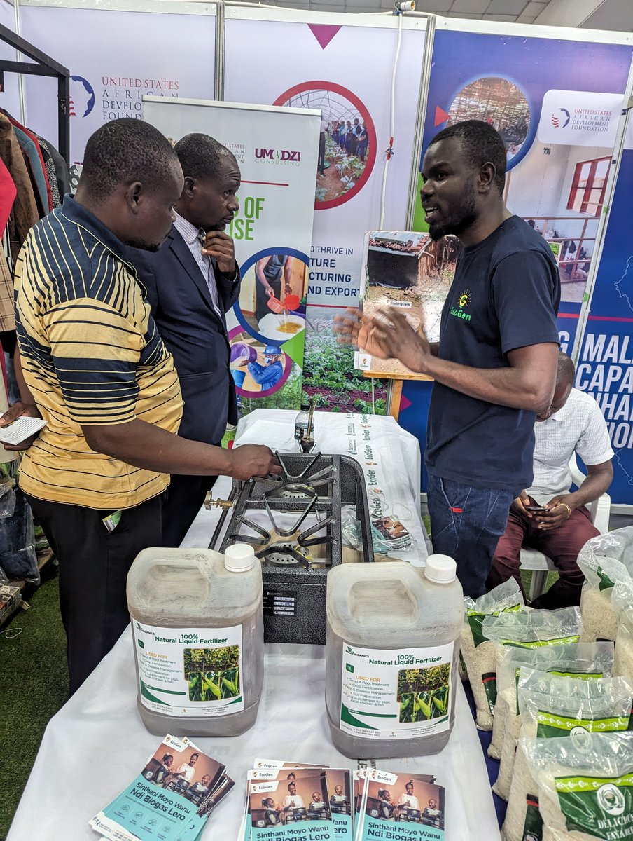 EcogenMw's tweet photo. EcoGen team is still at the Trade Fair at the USADF stand until tomorrow - Wednesday (29 May). Come through and learn how you can join the biogas revolution to start experiencing maximum savings on energy and fertilizer!
#USADF #EcoGen
+265 (0) 880647660 +265 (0) 980647660 https://t.co/M7TtSD0Dxp