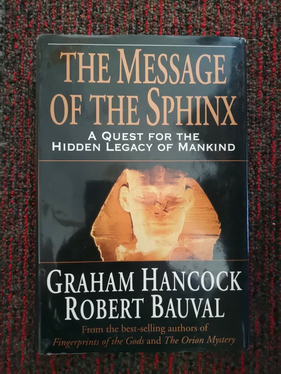 This book is a revolution in Egyptology. Proves that the Great Sphinx in Egypt is much older than previously thought. Instead of 2,500 BC, this book provides a date of 10,500 BC. Really makes one wonder what knowledge was lost in the prehistory floods: amazon.com/Message-Sphinx… #ad