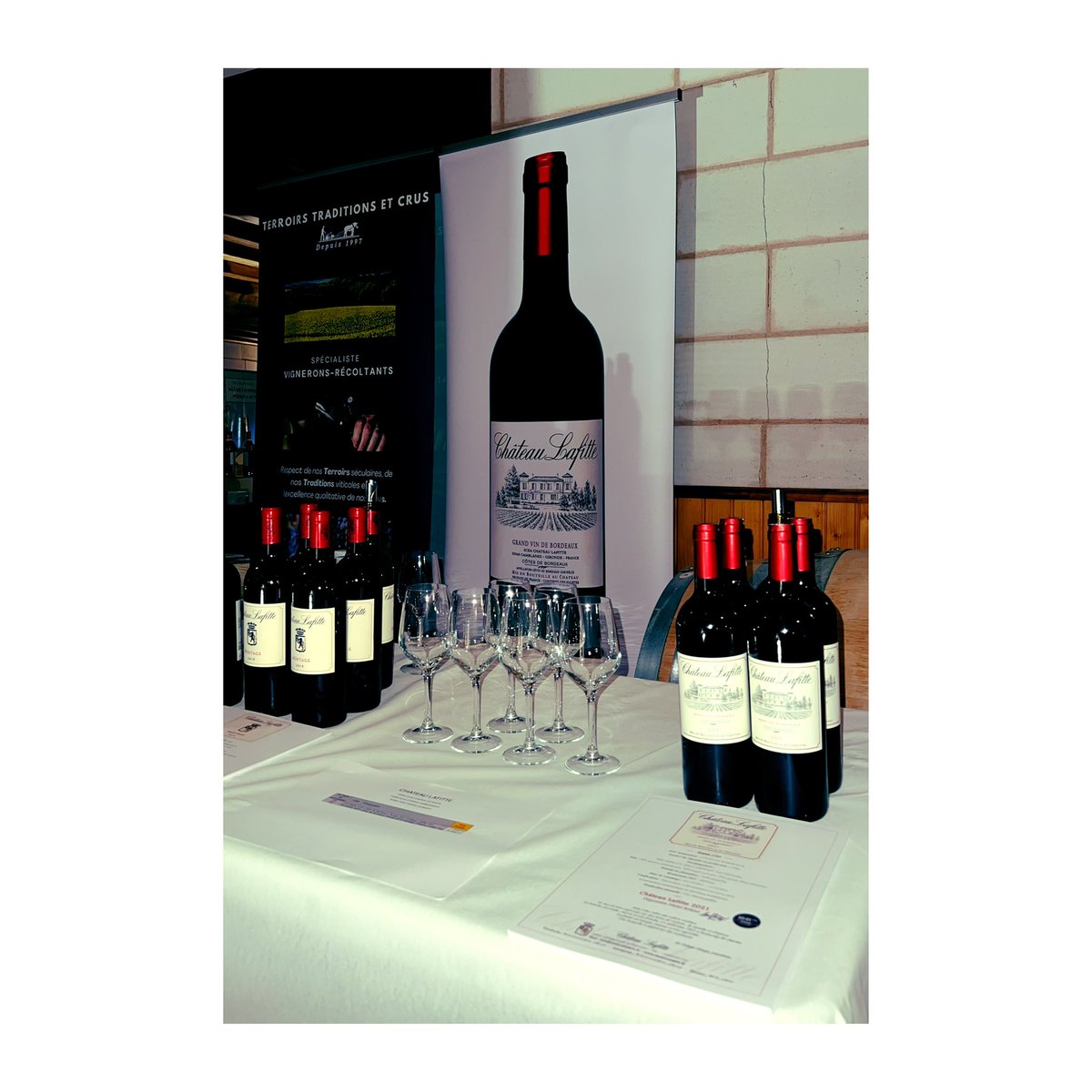 Meanwhile in France, Lafitte is also in Château Des Fesles… 🍷😎