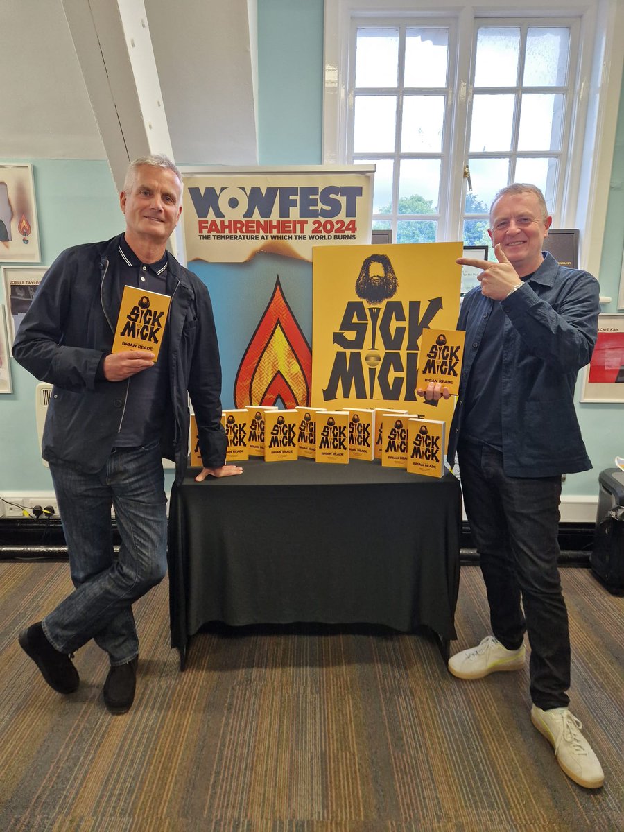 Get down to @WaterstonesLPL tonight 6.30pm to catch me and @BrianReade discussing his brilliant debut novel Sick Mick - a 'savagely funny' (The New European) satire about a comedian caught up in the culture wars , published by @wowfest Tickets here: tinyurl.com/ycytzc3j