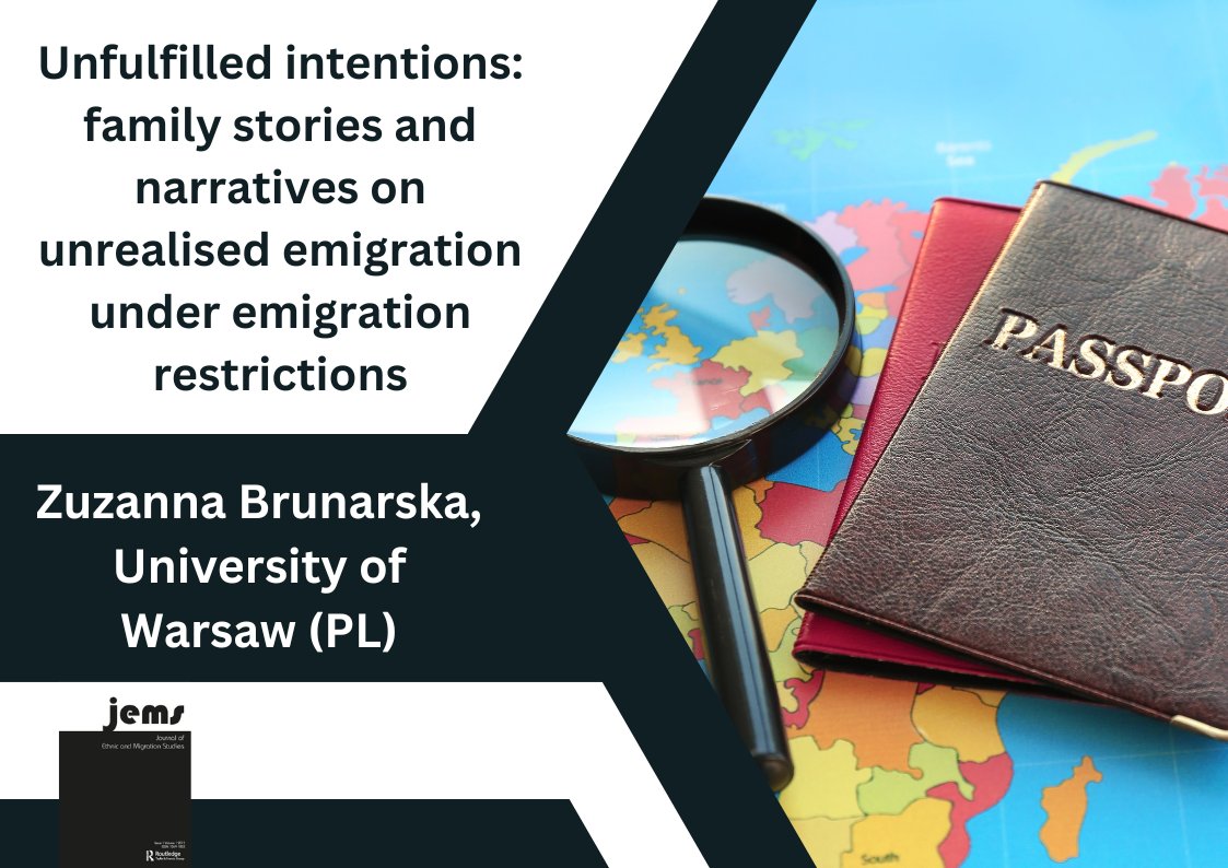 Do unfulfilled migration intentions shape the next generation's attitudes, norms, aspirations, intentions and behaviour? Read @ZBrunarska new article in JEMS tandfonline.com/doi/abs/10.108…
