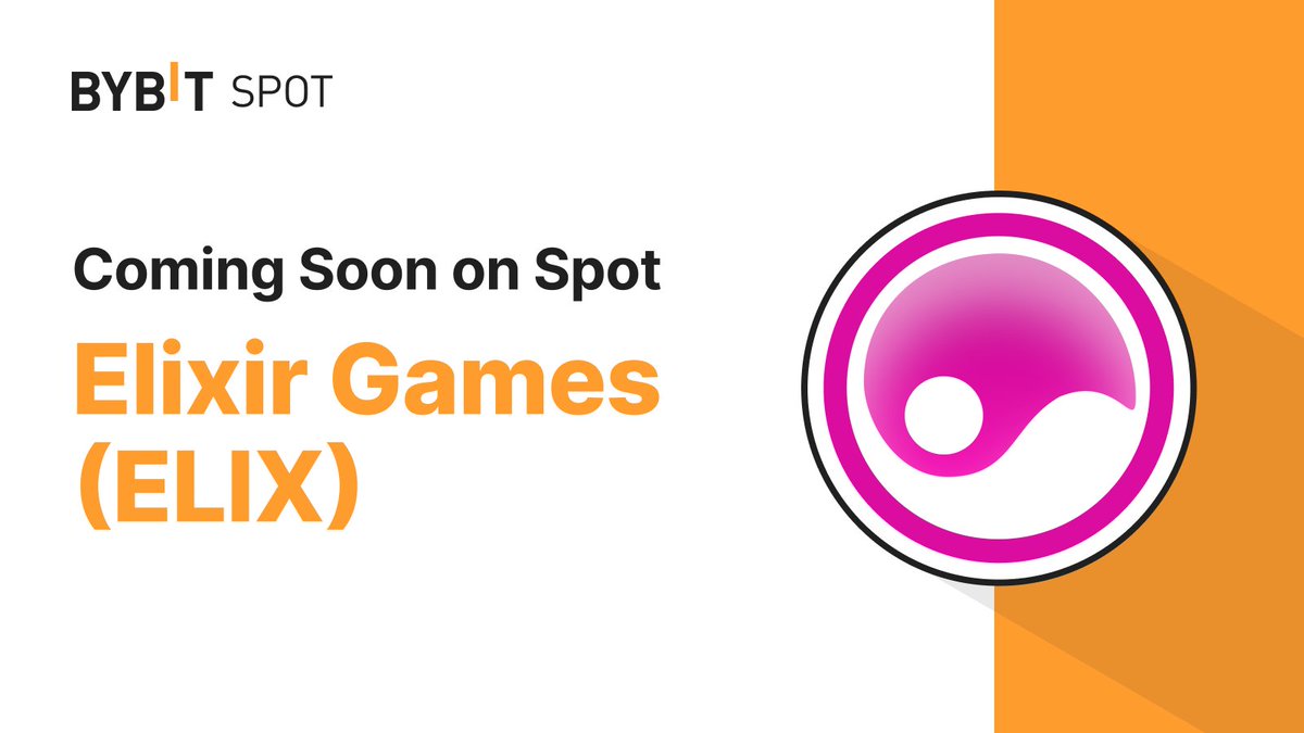 📣 $ELIX is coming soon to the #BybitSpot trading platform with @Elixir_Games Listing time: May 30, 2024, 10 AM UTC. Deposit Open: May 29, 2024, 10 AM UTC. Deposits and withdrawals will be available via the Solana Network. #TheCryptoArk #BybitListing