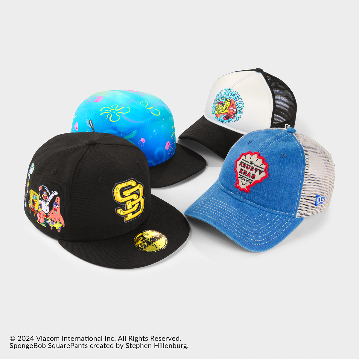 【Sponge Bob Square Pants / 5月29日(水)10時 発売】
neweracap.jp/collections/sp…

#スポンジ・ボブ をフィーチャーしたコレクションが5月29日(水)10時より登場。ニューエラを代表するベースボールキャップ［59FIFTY®］を筆頭に、作品の世界観を表現した4モデルをラインナップしています。 

#ニューエラ