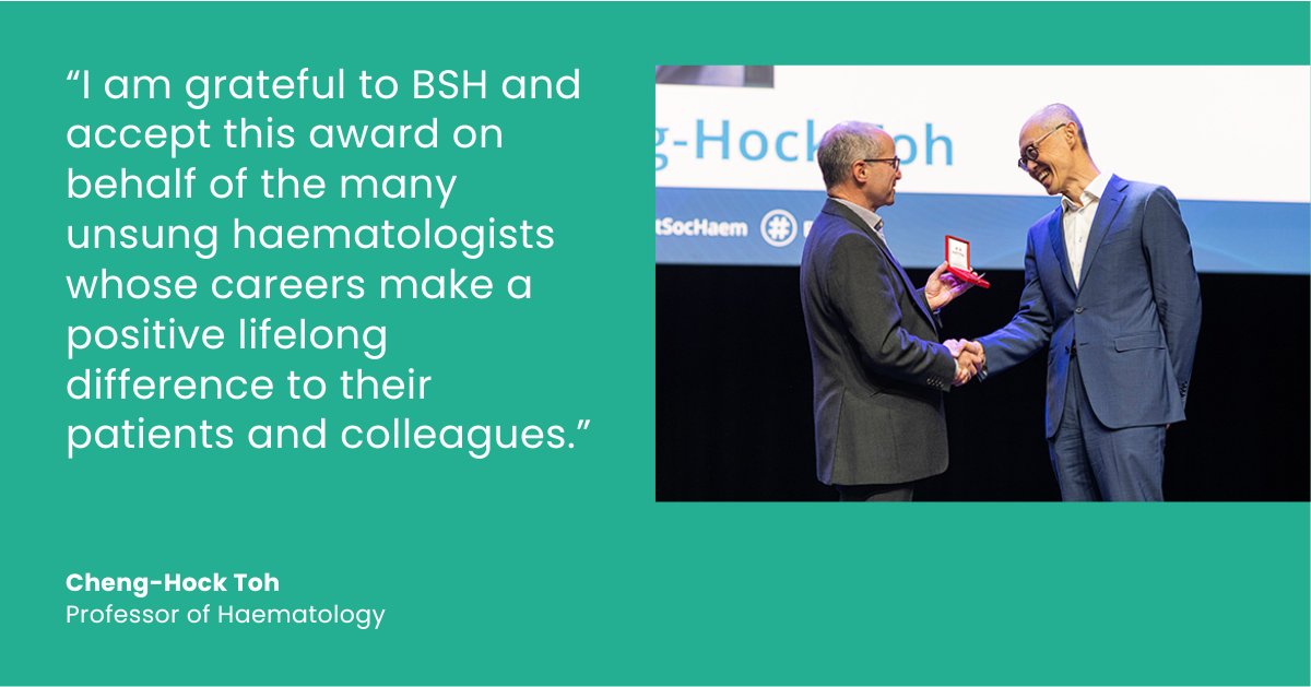 Congratulations to Professor Cheng-Hock Toh who has been honoured with a Lifetime Achievement Award by the British Society for Haematology (BSH) in recognition of his outstanding contributions in the field of haematology.

Read more: bit.ly/4aIDRxn

#TeamLivUni