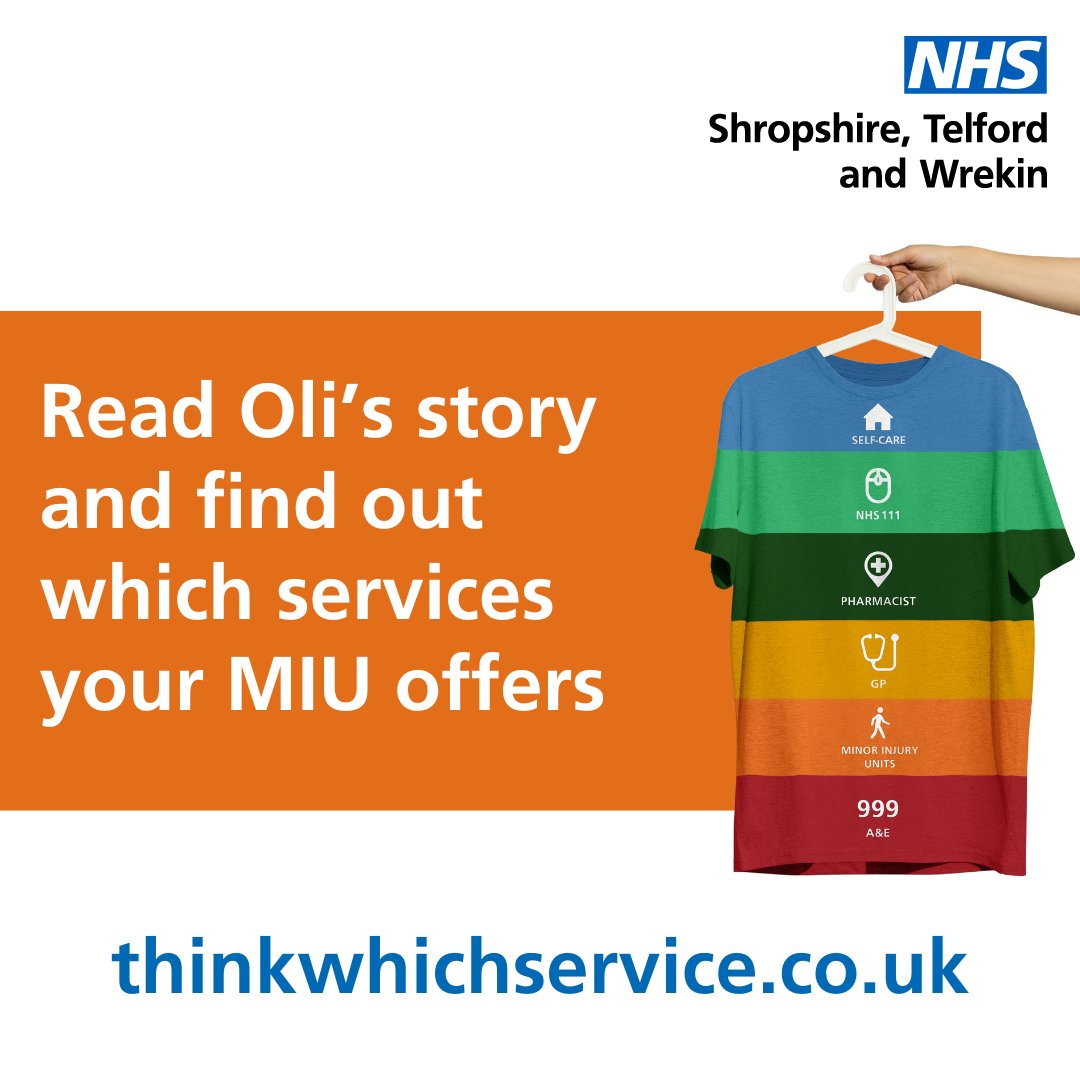 Your local #MinorInjuryUnit (MIU) can help you get the treatment you need, avoiding the long wait times in A&E ⏰ 

For more information visit ➡️️ thinkwhichservice.co.uk #ThinkWhichService
