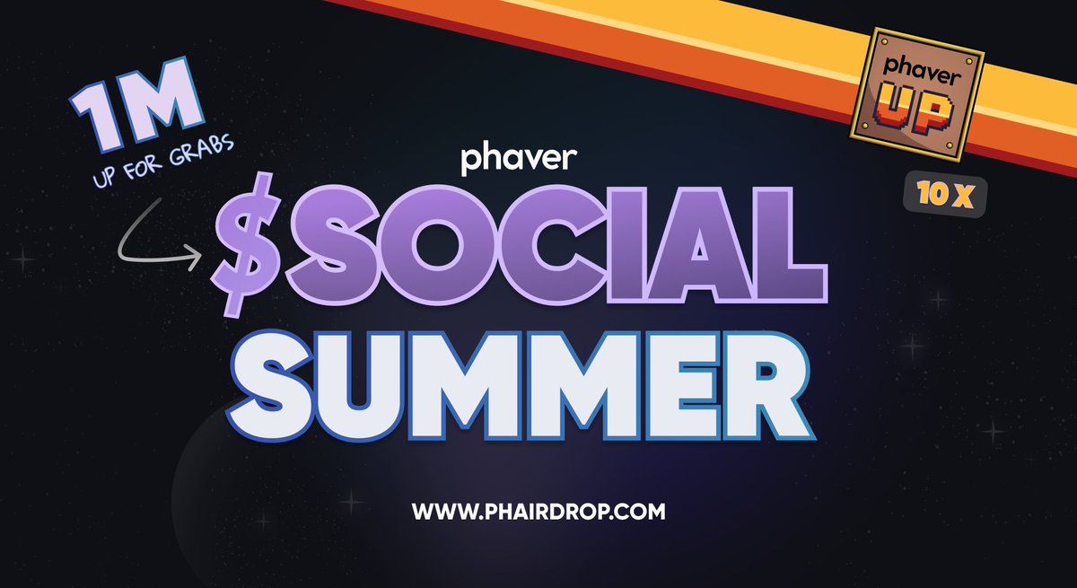 Ready for $SOCIAL Summer? 🏖️🍹🦄

To celebrate, 10 Phaver-Ups and 1M #phairdrop raffled among users who like &amp; share this post or share their own version on X, Lens or Farcaster with instructions below⤵️ Also, L2 can now be reached in 1 day with Anima for faster referral rewards!