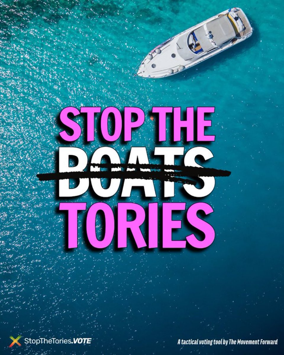 STOP THE TORIES Tactical Voting is the only methodology we can use to reduce them to numbers so small they can't even form the opposition The system works in their favour So join me to turn it to OUR ADVANTAGE xx Stopthetories.vote