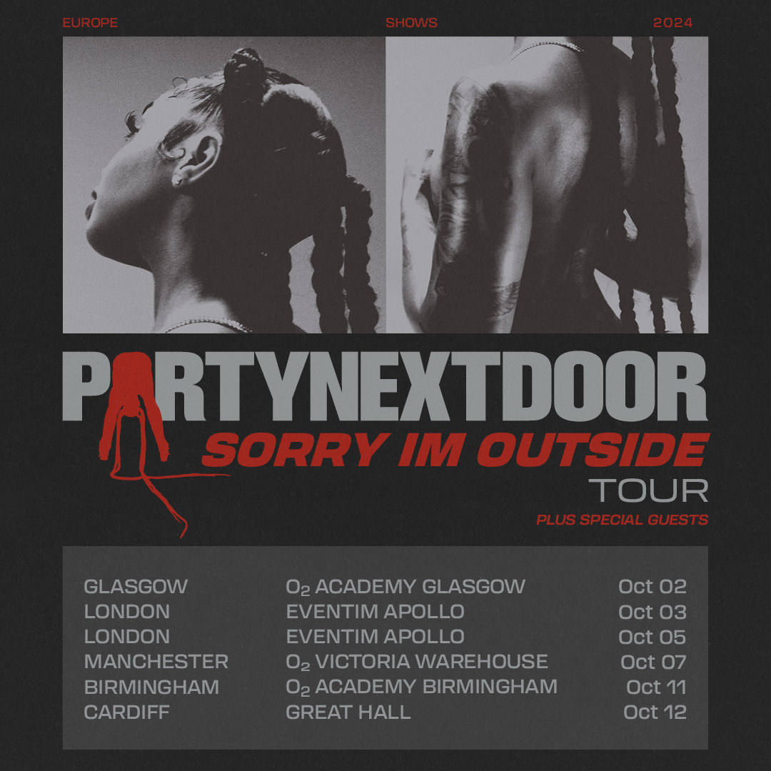 Contemporary R’n’B superstar @PartyNextDoor hits the road with his PARTYNEXTDOOR: Sorry I’m Outside Tour, stopping off in Birmingham - Friday 11 October. Priority Tickets available 10am Wednesday 29 May. Head to #O2Priority - amg-venues.com/xUZK50RXJst