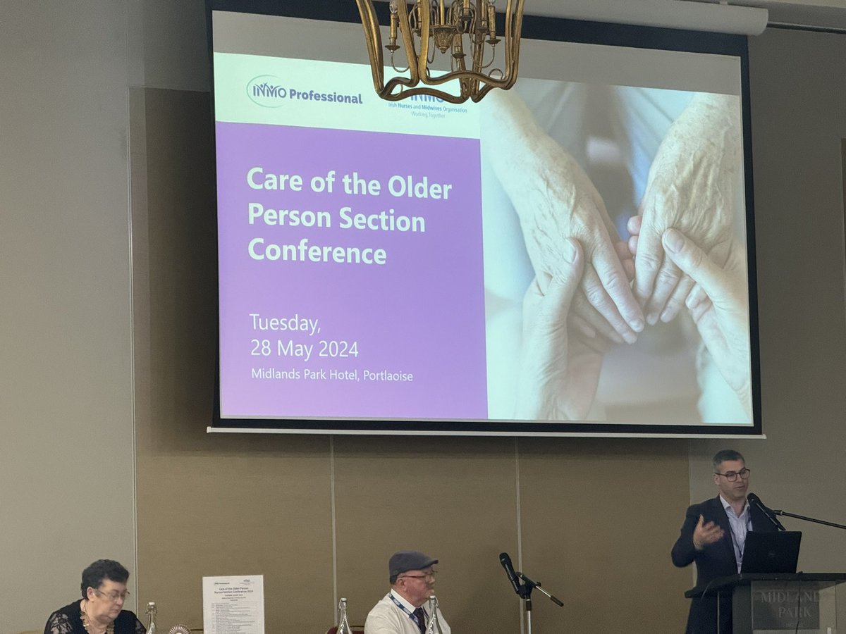 Delighted to have been invited to present for <a href="/INMO_IRL/">Irish Nurses & Midwives Organisation</a> Care of Older Persons Section Conference in Portlaoise today. Honoured to be part of such a great programme of speakers