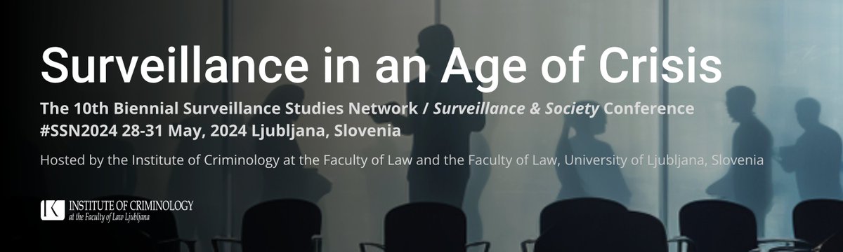 Very excited for our 10th #SSN2024 Conference to begin today in beautiful #Ljubljana - starting with our #PhD Colloquium from 12pm.

Then, the Authoritarian Surveillance in Illiberal Times side-event... sure to be a fantastic day! 

ssn2024.inst-krim.si

#surveillance