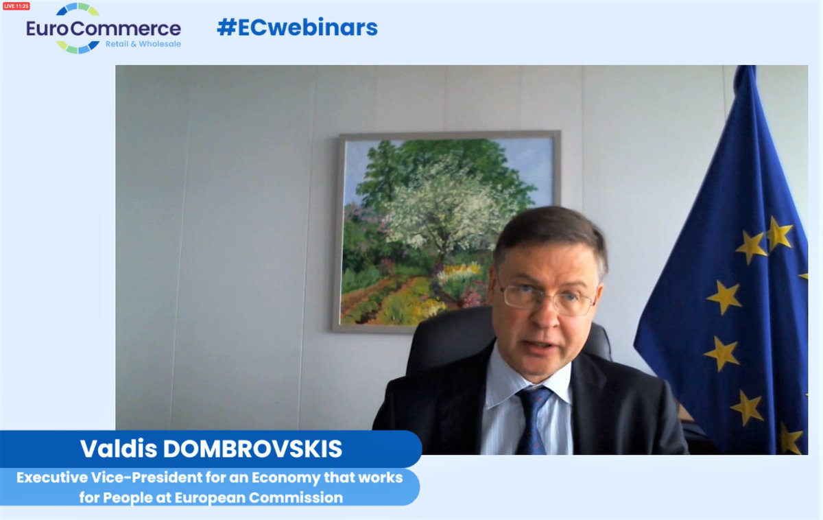 Happy to speak at launch of @EuroCommerce 2024-29 manifesto. Europe's retail/wholesale sectors have great socio-economic importance - but struggle to stay competitive. We are committed to help them by removing single market barriers & cutting red tape. 👇 europa.eu/!XqThgx