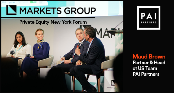 PAIpartners's tweet photo. Maud Brown, Head of PAI's US Team, recently joined a keynote panel at Markets Group's Private Equity New York Forum to discuss what kind of deals are getting done in the current environment and how we're working with management teams to drive value ✅ https://t.co/CQ8ynSXOt9