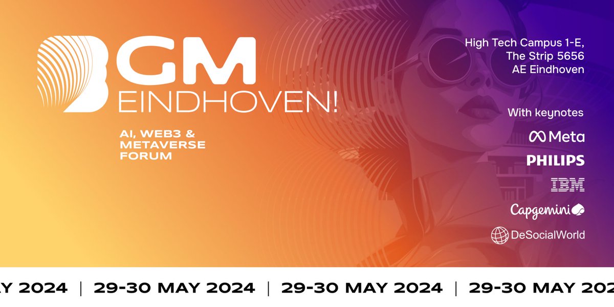 🚀 Excited for GM Eindhoven on May 29-30! 🌟 Union Avatars will be at the round table on 'The New Creator Economy & Decentralized Social Networks.' If you're near Eindhoven, don't miss out! Reserve your ticket now! 🎟 it's free! gmworld.xyz/eindhoven #AI #Blockchain