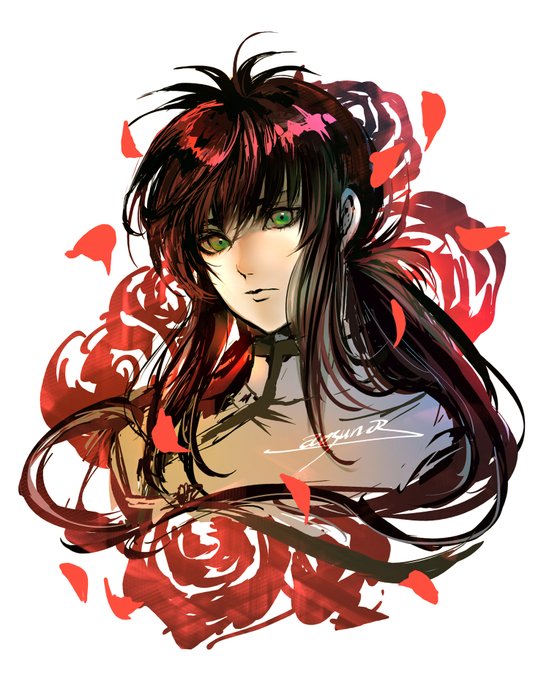 「male focus red flower」 illustration images(Latest)
