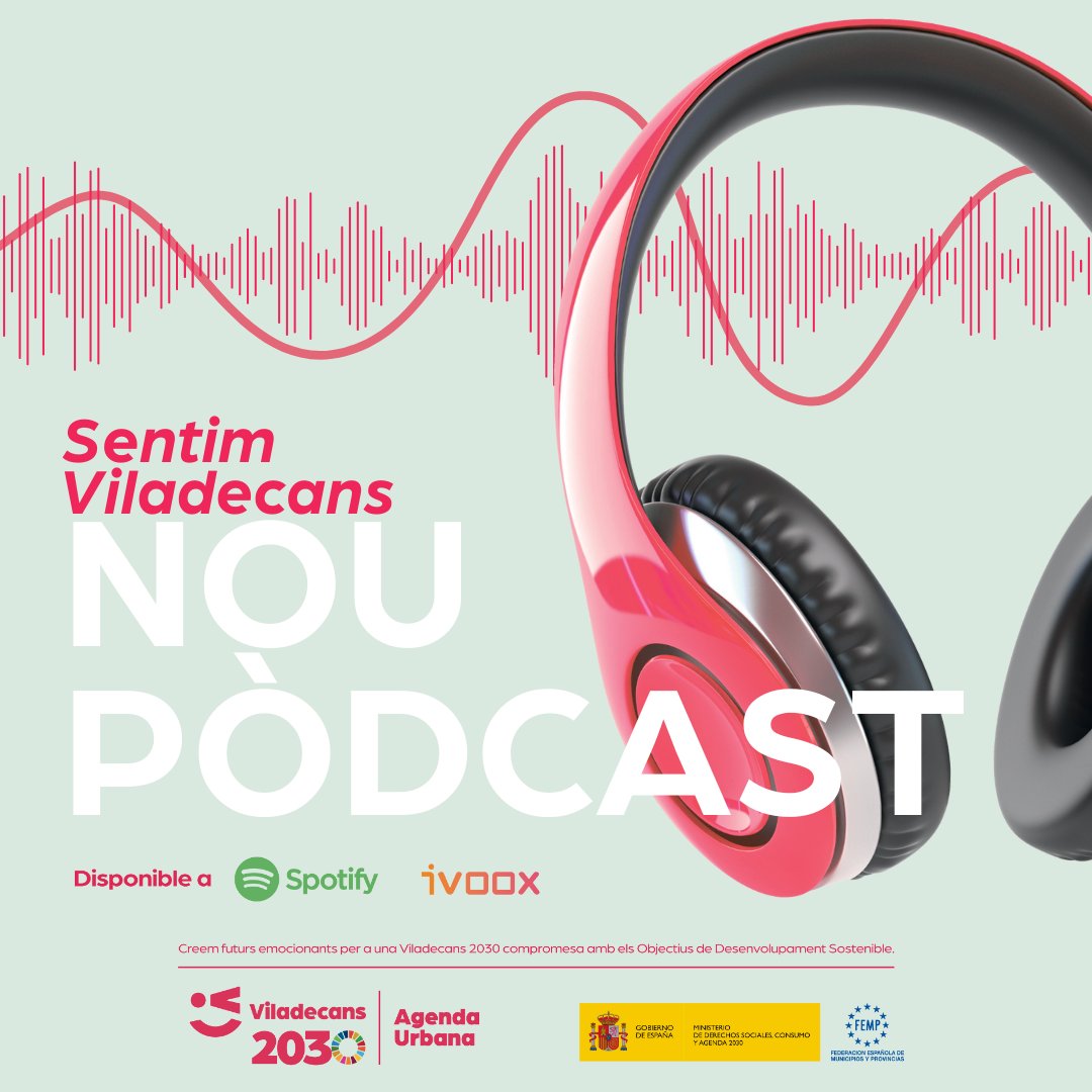 Arriba SENTIM VILADECANS, un nou pòdcast en què coneixerem millor els nostres veïns i veïnes, els barris, les entitats... i a tots i totes els qui formeu part del batec de Viladecans. SENTIM VILADECANS, disponible en Spotify i Ivoox❤️🎙️Visita viladecans.cat/sentimviladeca…