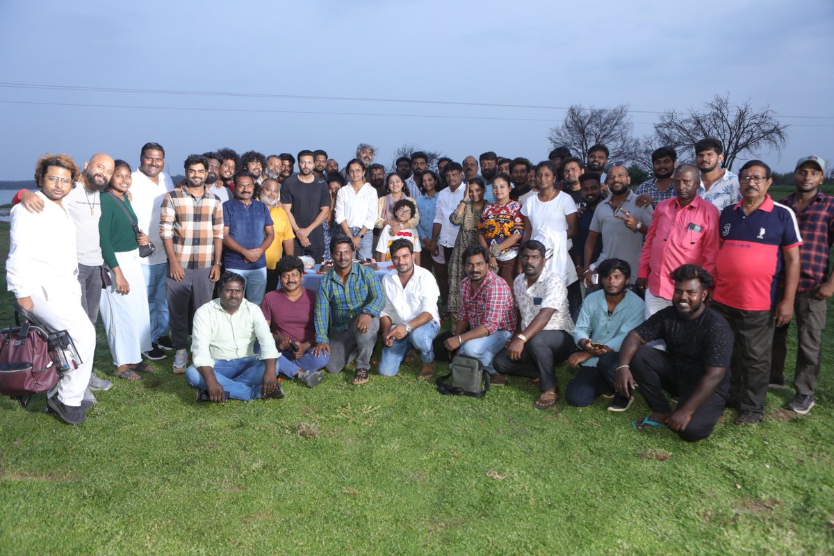 . @actor_jayamravi @MenenNithya 's #KadhalikkaNeramillai Shooting Wrapped ♥️ 

An @arrahman Musical , Directed by @astrokiru 🫶