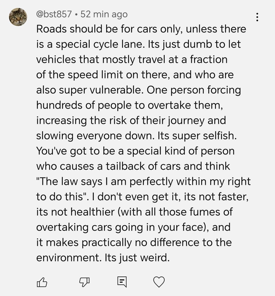 Even after a driver is prosecuted for careless driving others still defend the poor driving. 🤷🏻‍♂️🤦🏻‍♂️