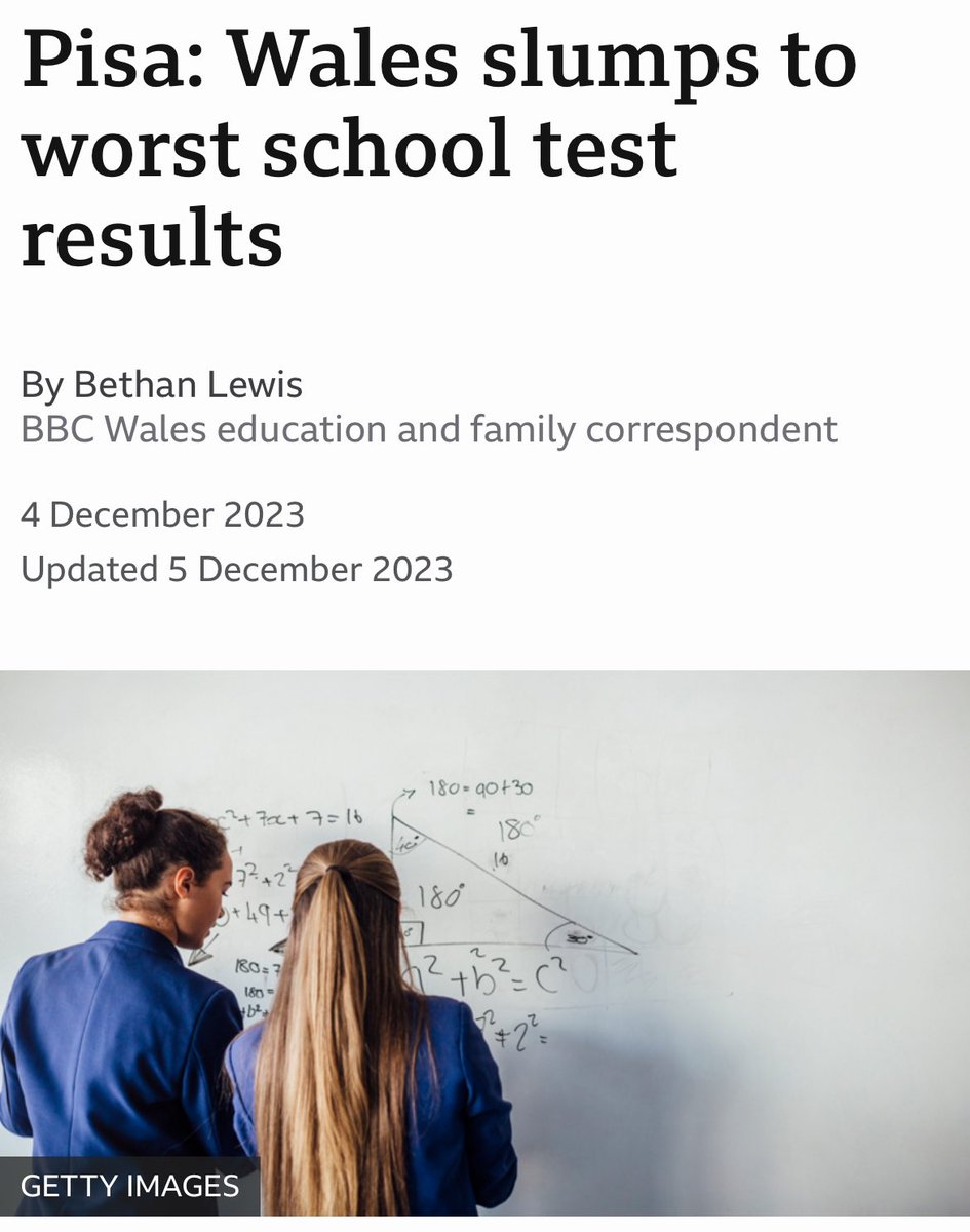 Starmer calls Labour ministers in the Senedd his “blueprint” for government. These people are in charge of education in Wales. On their watch, Welsh test scores are the worst in the UK. And the gap widened. We can’t afford more of this. Vote @WelshConserv on July 4th 🗳️