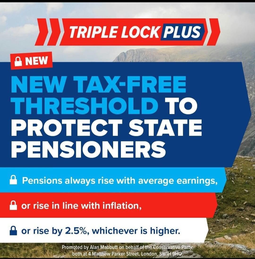 We’ll always be on the side of pensioners. That’s why I’m delighted we’ve announced a pledge to make sure no state pensioner is paying tax on their pension. We’re willing to take the bold action required to support pensioners, unlike Labour who have no plan.