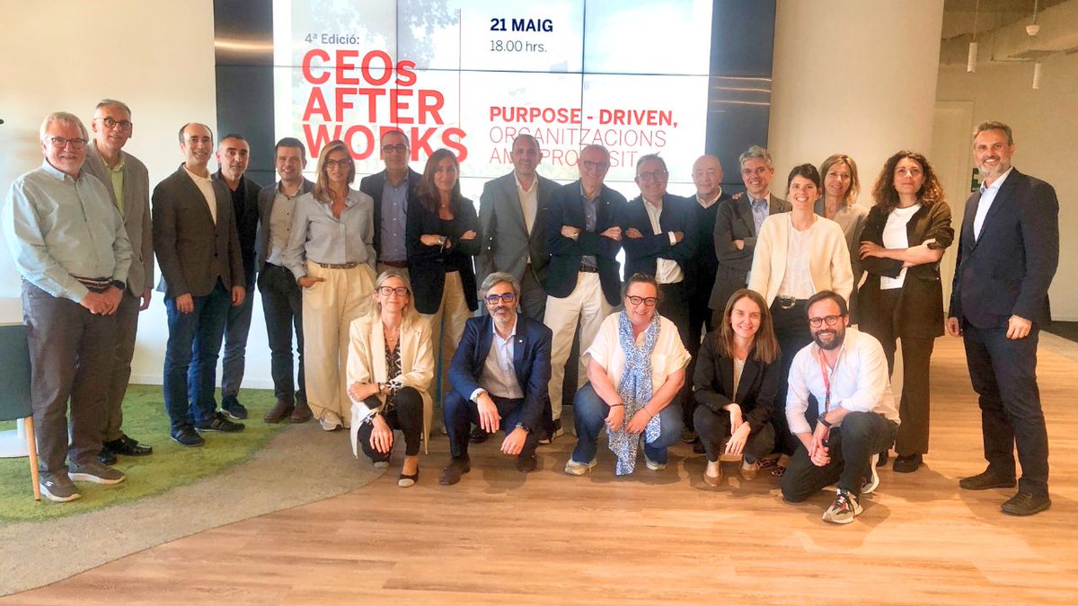 innobaix's tweet photo. Amb el pas dels anys el propòsit s’ha convertit en un dels grans valors a tenir en compte per les empreses. El programa #Afterworks per a CEOs ha reunit un grup de directius i directives per parlar d'aquest canvi cultural.
@ferrerforgood @XavierMarcet
https://t.co/SqZA7uKKmp https://t.co/uYFGKO3qlJ
