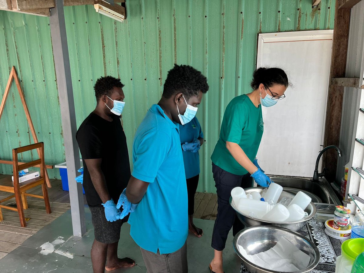 Water quality monitoring training underway in #SolomonIslands to sample water sources on Kolombangara Island as part of the <a href="/KiwaWISHPlus/">Kiwa WISH+</a> project

<a href="/InitiativeKiwa/">Kiwa Initiative</a> 

🇪🇺 🇫🇷 🇨🇦 🇦🇺 🇳🇿