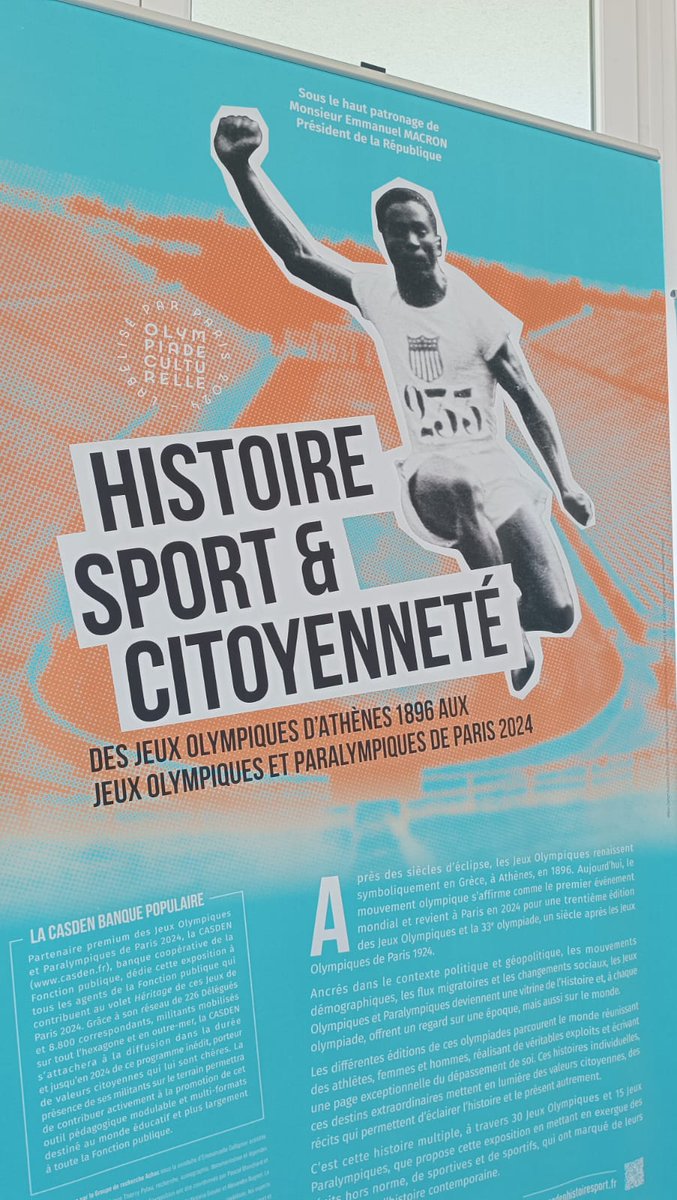 clgBouligny's tweet photo. Cette semaine au @clgBouligny exposition passionnante de la @Casden_BP sur l'histoire des JO. Les élèves répondent à un quizz de 20 questions et confortent leur culture sportive !!!  #JO2024 https://t.co/434xhjvVtD
