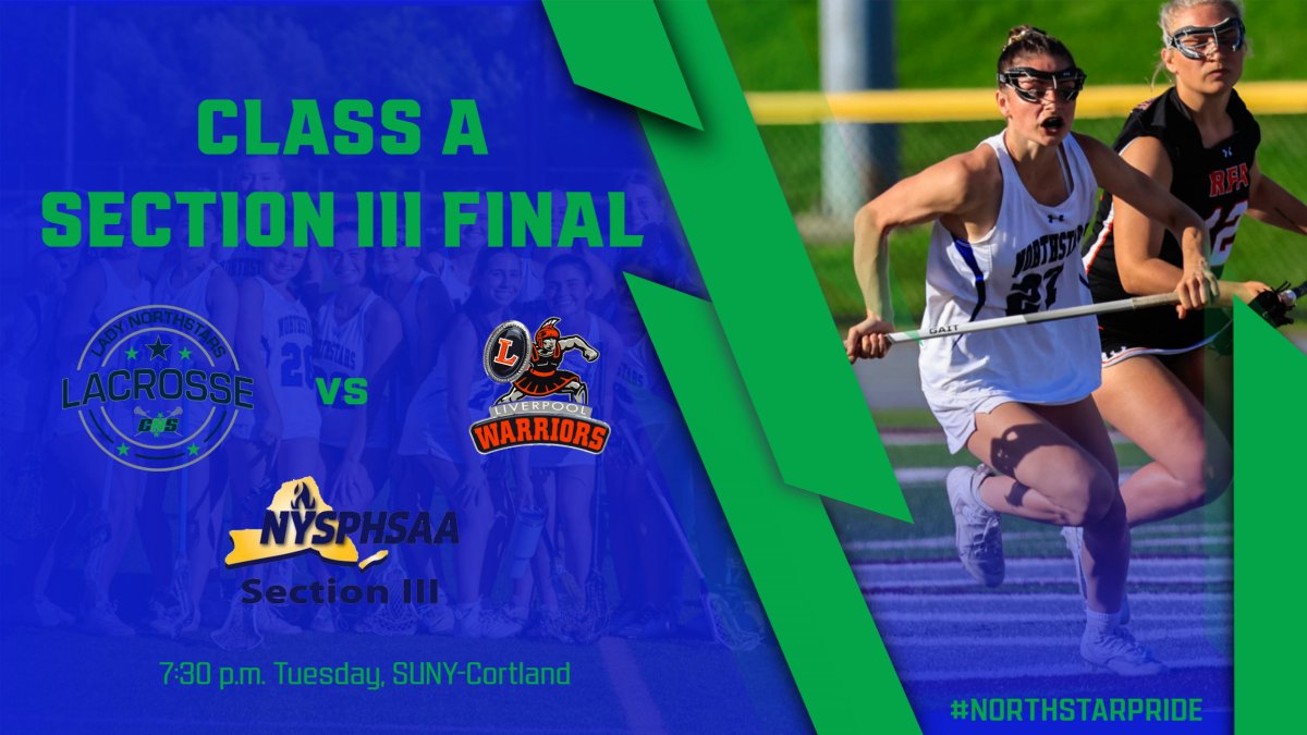 Good Luck Tonight @cnsgirlslacrosse vs Liverpool in Section III Final at SUNY Cortland 7:30pm Tickets: section3.org/sports/2021/4/…