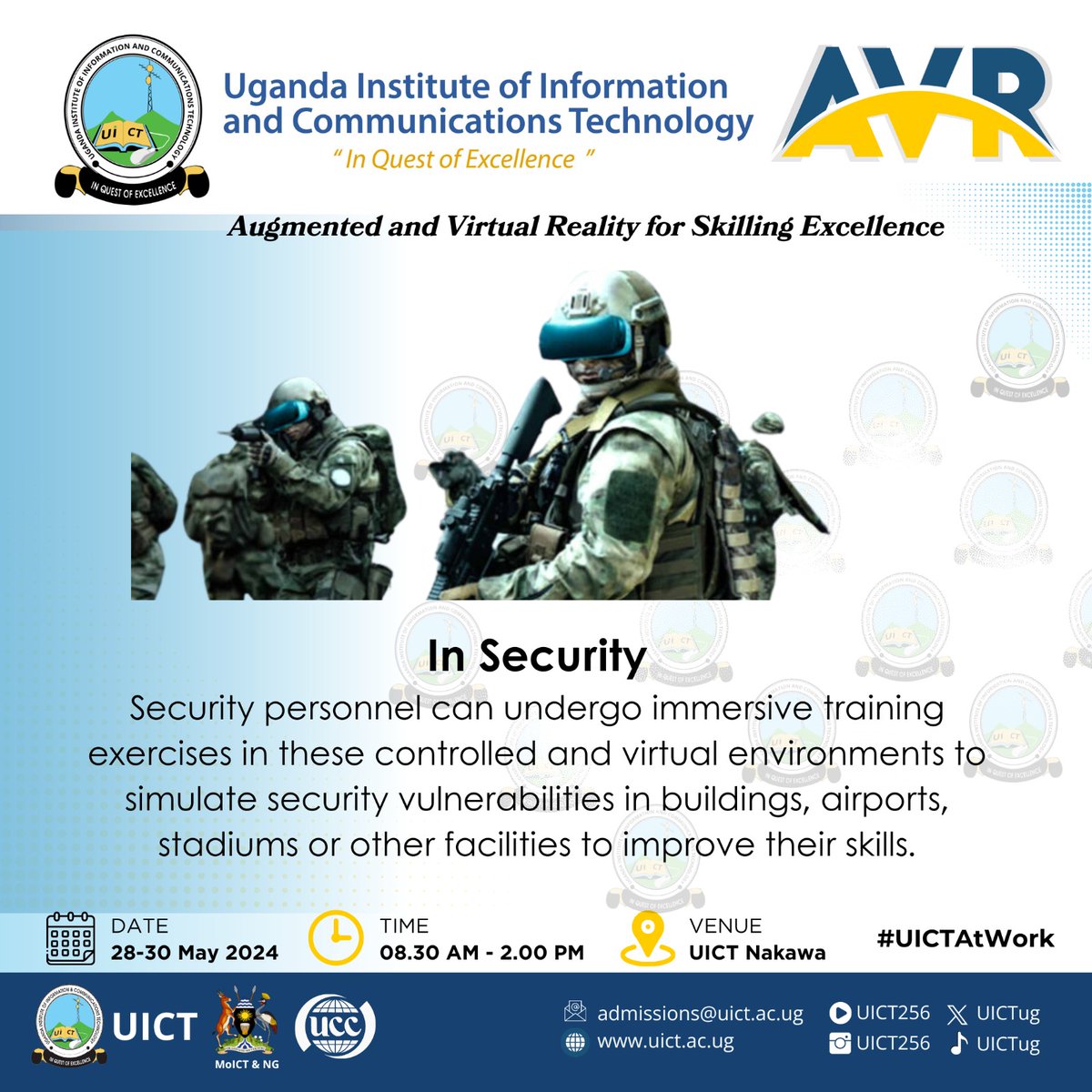 UICTug's tweet photo. AVR microcontrollers offer a robust platform for developing a variety of security systems, providing the necessary balance between functionality, cost and power efficiency.
It also enhances immersive training exercises in controlled & virtual environments to simulate security vulnerablilities.
#UICTAtWork @UCC_Official @UCC_ED