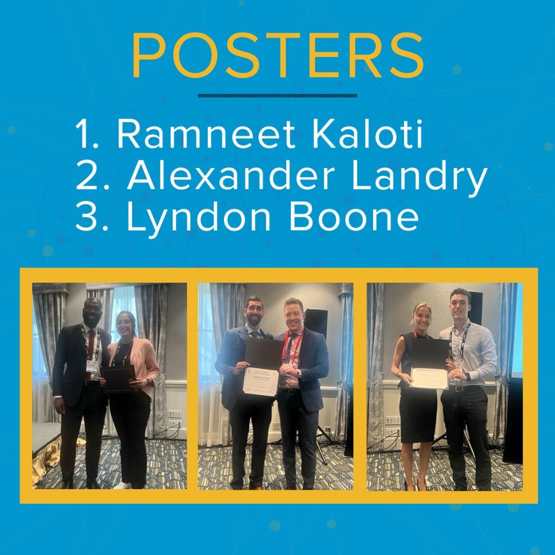 Congratulations to the oral and poster winners from the #Neurosurgery #Limelight session as part of our 100th anniversary celebrations! 👏👏 Oral: 1. @NWarsi 2. @KarimMithaniMD 3. Jerry Li Posters: 1. Ramneet Kaloti 2. @ap_landry 3. @lyndonboone8