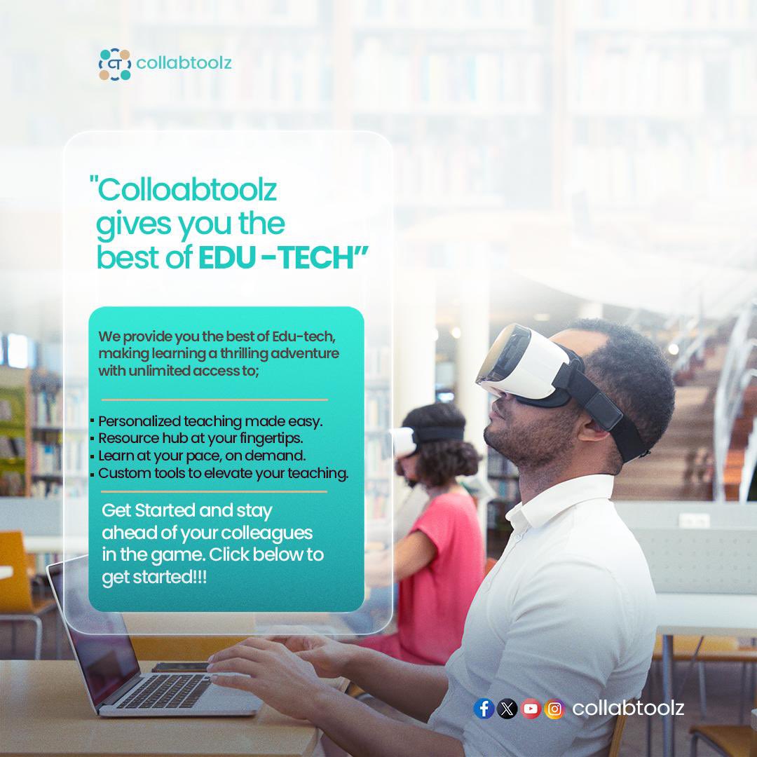 Excited to share that @RCS_CT is transforming the education landscape! 🌟 With its innovative tools and seamless collaboration, it’s easily the best edutech platform out there. Dive into a new era of learning at collabtoolz.com! #EdTech #Innovation #CollabToolz