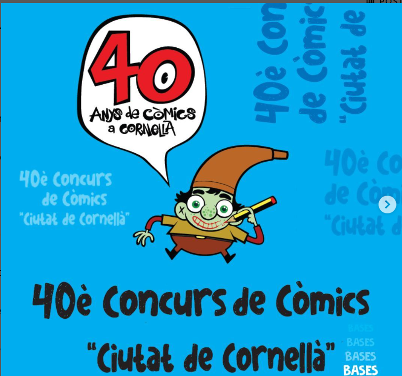🏆40è #Concurs de #Còmics 'Ciutat de Cornellà 2024' per a #joves guionistes i dibuixants d'entre 12 i 30 anys!
🗨Tema: lliure, personatges originals, de creació pròpia i inèdita. 
Llengua: en català o en castellà. 
📆Fins 28/6
👉cornella.cat/ca/viure-a-cor…