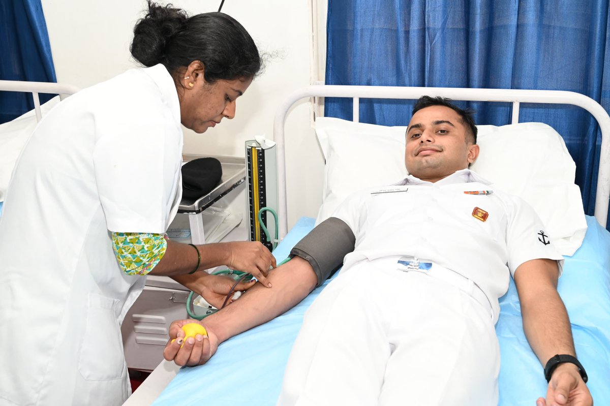 #INSKadamba in collaboration with #KRIMS #Karwar, organized a #BloodDonationCamp on 28 May 24 to commemorate its 19th anniversary. Approx 55 volunteers donated blood at the camp. The event elicited enthusiastic response towards the noble cause.