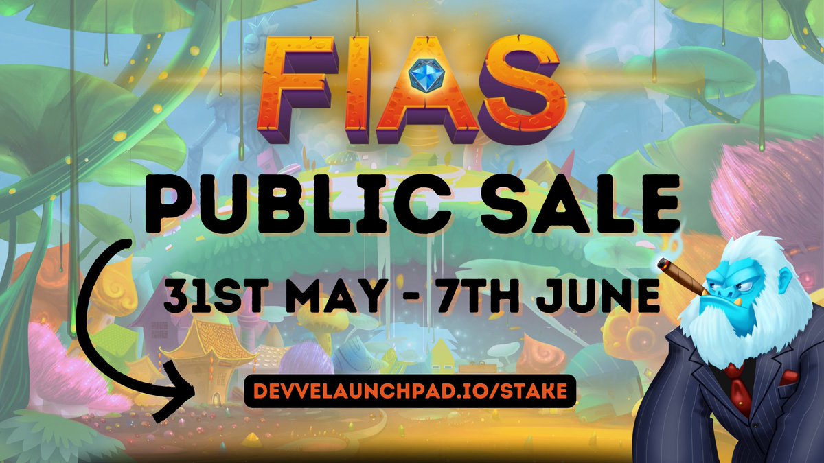 The #FOMO is REAL🤯! 

The $Fias @LitCraft_DFE public sale on  @DevveEcosystem Launchpad goes live on May 31st! 

Mark your Calendars Fam cause pledging will remain open till 📅 7th June! Dont forget to Stake your DevvE to gain Devvdrops 🪂
#Fias #DevvEStake #publicsale