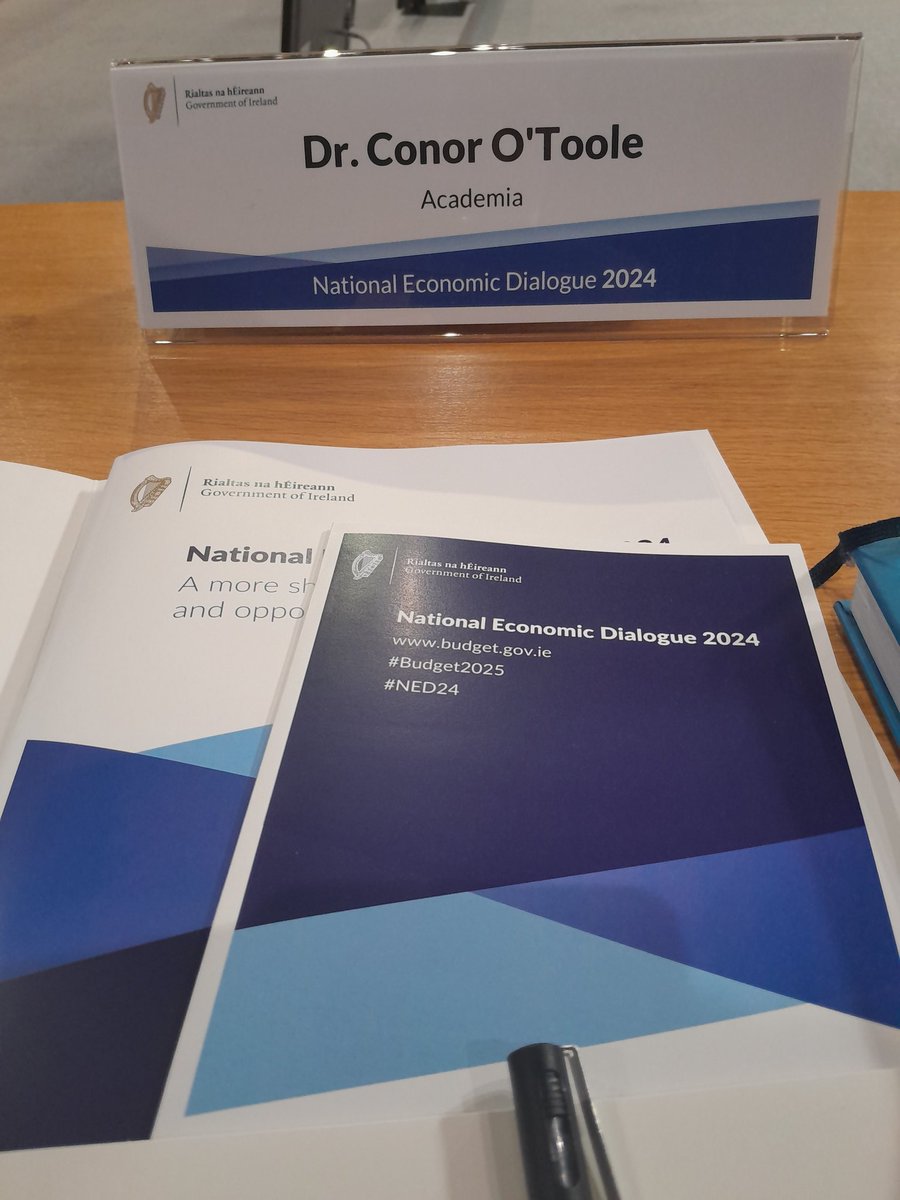 Delighted to have had the opportunity to act as Rapporteur at yesterdays National Economic Dialogue. Fascinating discussion on digitalisation, chaired by Minister's @peterburkefg and @podonovan. Many thanks for the invitation.