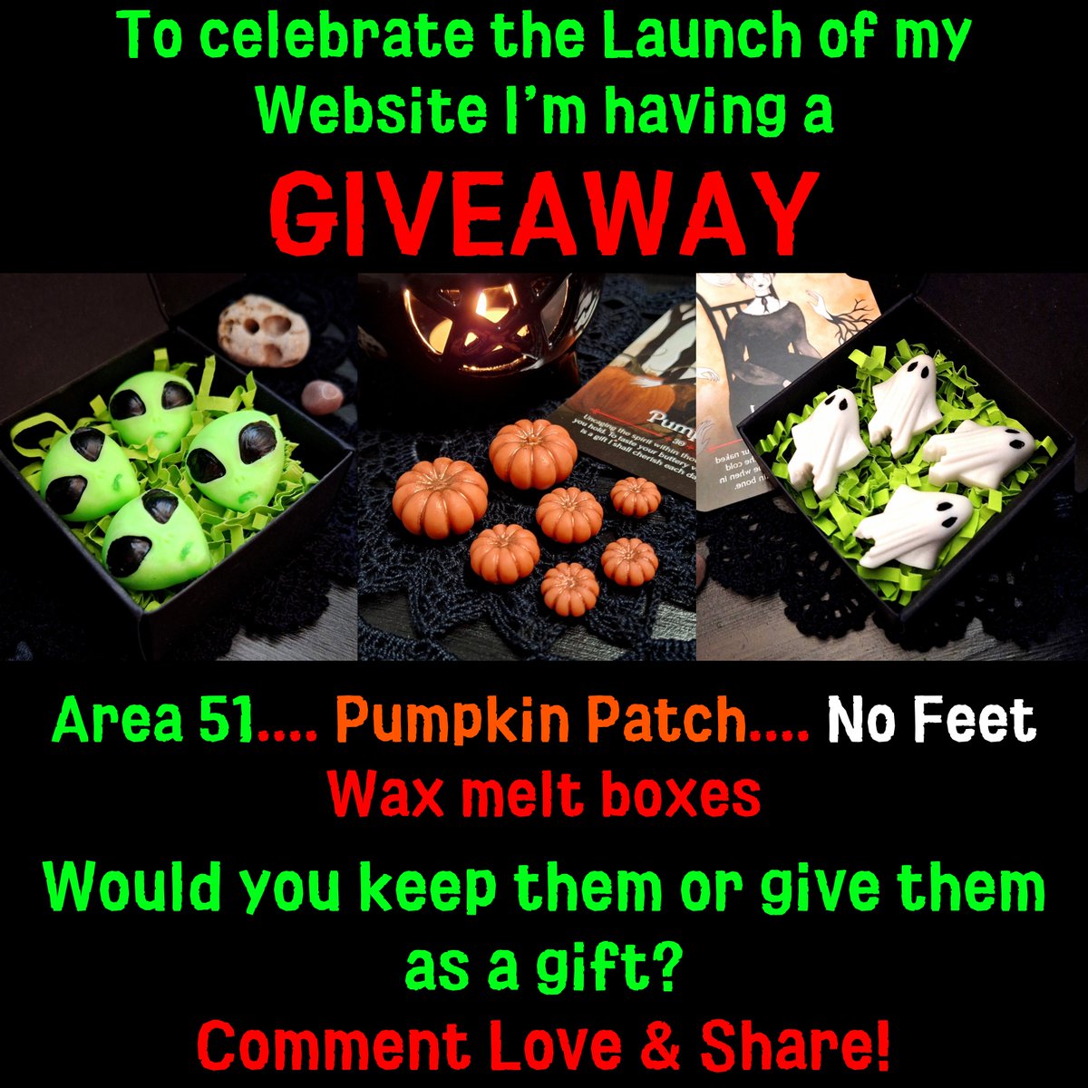 WickedWenchWax's tweet photo. Giveaway over on Facebook 
https://t.co/AWYVqFa0ID

#giveaway #waxmelts #waxmeltsuk #waxmeltgiveaway #waxtarts https://t.co/E5FoSd7S5q