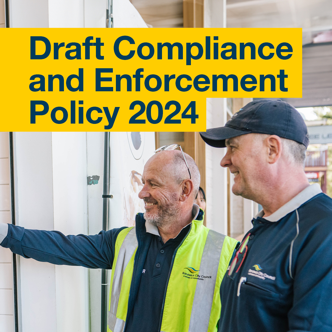 We're seeking community feedback on the Draft Compliance and Enforcement Policy. The policy helps us undertake regulatory and compliance functions in a consistent and effective manner. Have your say before Tuesday 4 June: ow.ly/Bl3750Rz8PF