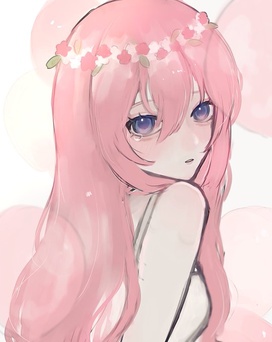 「flower pink flower」 illustration images(Latest)｜4pages