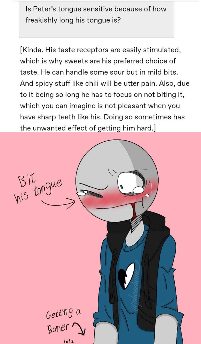 phonehome_e's tweet photo. #YourBoyfriendGame #Sketch2Color
#Sketch2Colors #YourBoyfriendfanart
#YourBoyfriendPeter #TumblrSketch2Colors #YourBoyfriendGamefanart
And back on the topic of teeth and tongue... https://t.co/MyNUzUKEZ9
