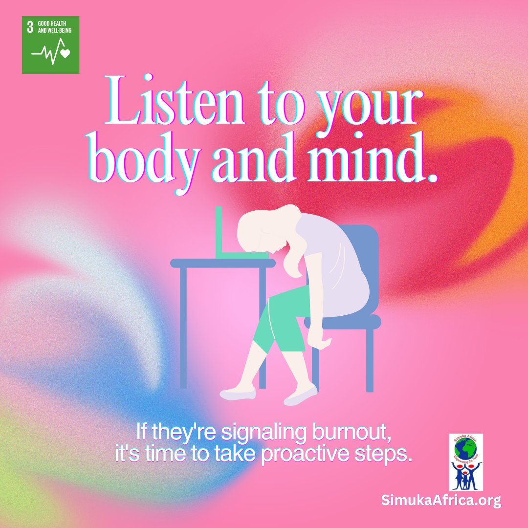 None of us embark on careers to #burnout. Your ability to thrive professionally also depends on your capability to put your health & family first when necessary. Make #selfcare a priority. 

#mentalhealthawareness #SDG3