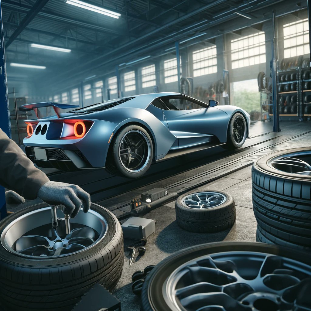 Precision at its finest: A close-up look at a tire change in action. 🛠️🚗 #AutoCare #TireChange #MechanicLife #GarageWork #3DRendering #AutoMaintenance #PrecisionWork #CarCare