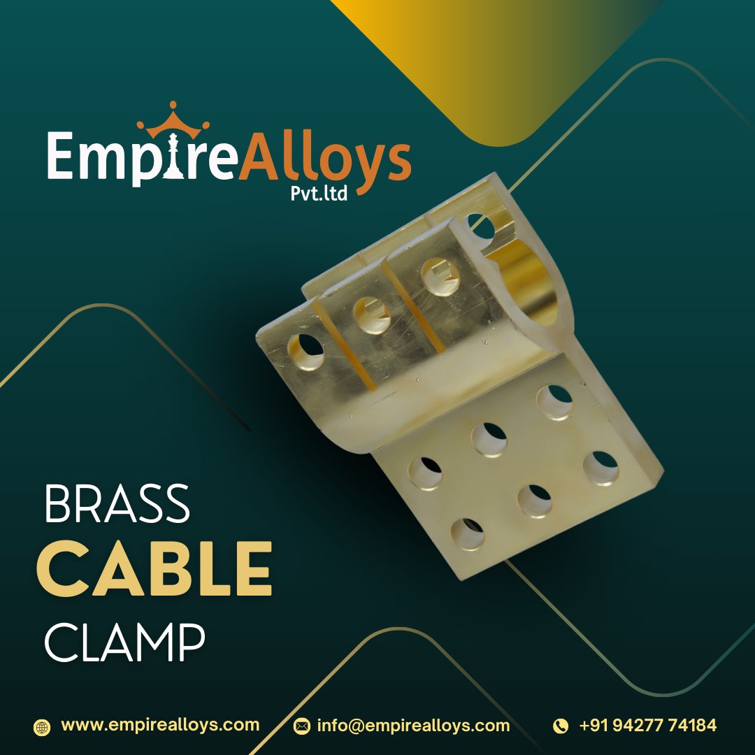 EmpireAlloys's tweet photo. Brass Cable Clamps, For Earthing
@empirealloys
https://t.co/jtgDHK8N98
#empirealloys #cableclamps #cableclampsuppliers #Brass #Earthing #BrassCableClamps #jamnagarbrass #copper #empirealloyspvtltd #MiddleEast #saudi #uae #UAENews #brasscableclamp #Middleeastbusiness https://t.co/0t71NM9rV1