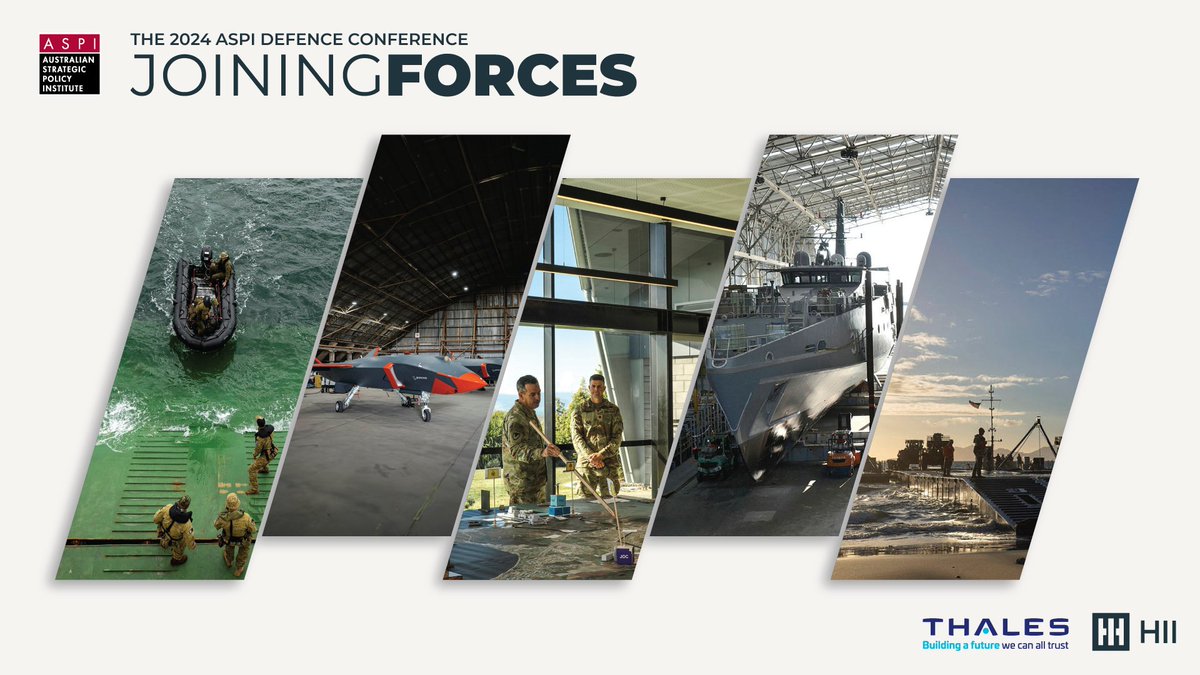 ⏰ FINAL WEEK ⏰ There's only seven days left until ASPI's 2024 Defence Conference 'JoiningFORCES'! Don't miss the chance to engage with the top thinkers and decision makers in defence, national security and foreign affairs. 🎟️ Tickets still on sale ➡️ bit.ly/3WTnVFx