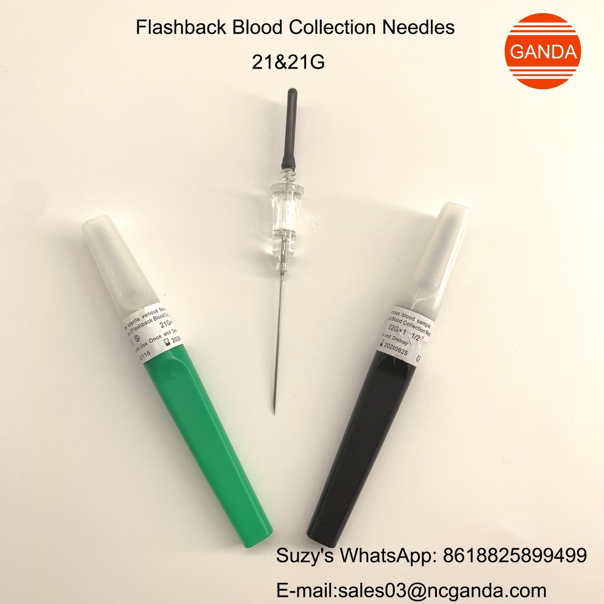 GandaMedical's tweet image. Flashback blood collection needles for #blooddraw , 21G&amp;amp;22G.
Suzy's WhatsApp: 8618825899499
E-mail:sales03@ncganda.com